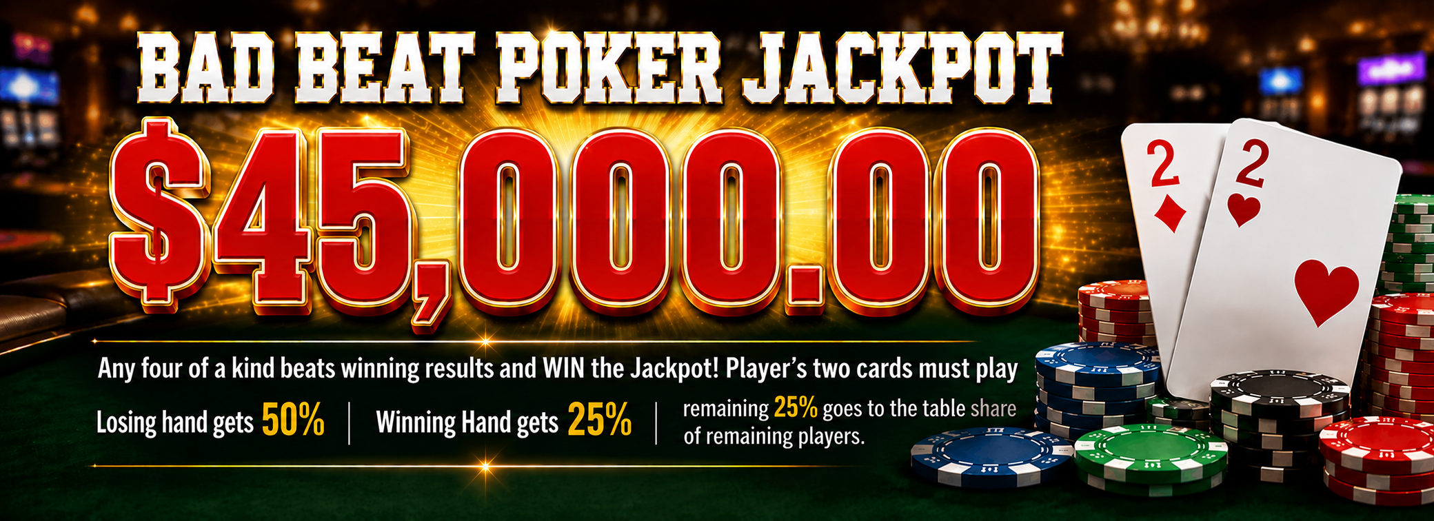 No Bust Century 21st Blackjack, Bonus Points Pays Up To $20,000